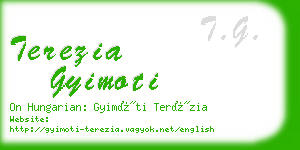 terezia gyimoti business card